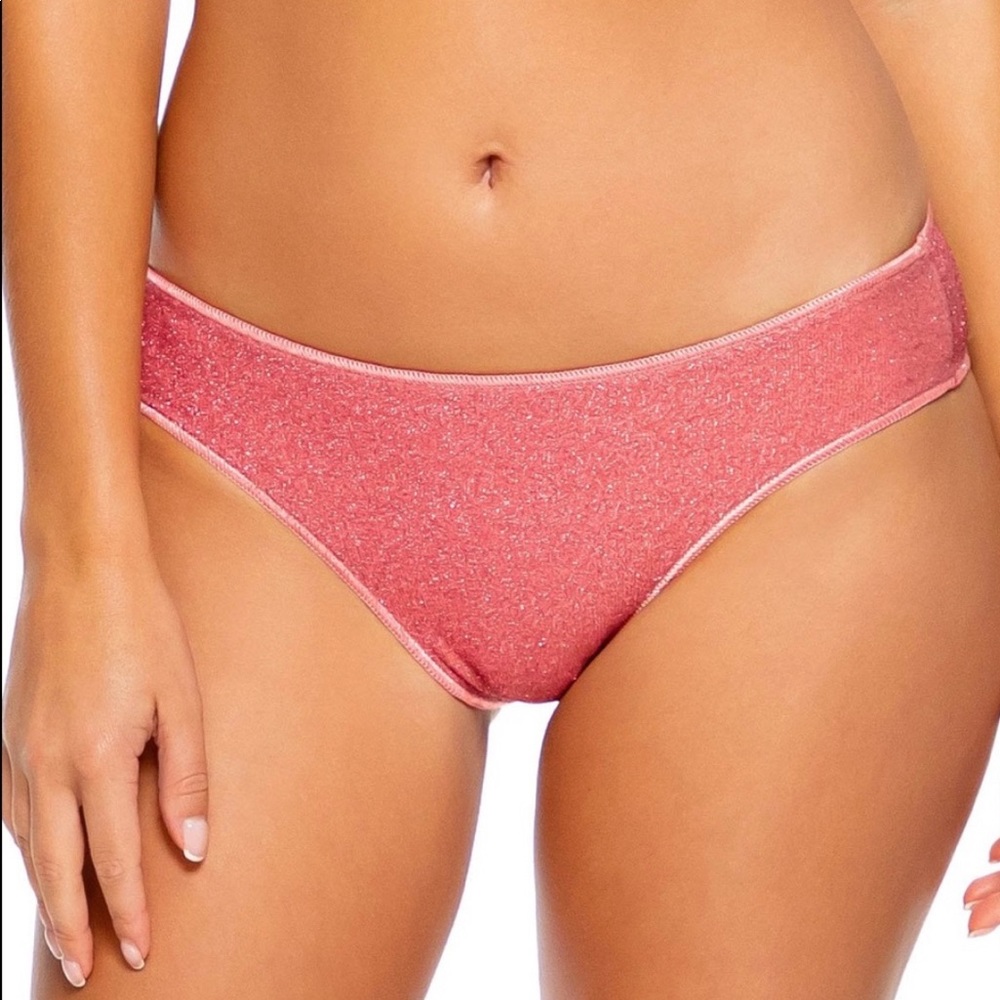 Luxe Stitch Ruched Hipster Bikini Bottom NWT